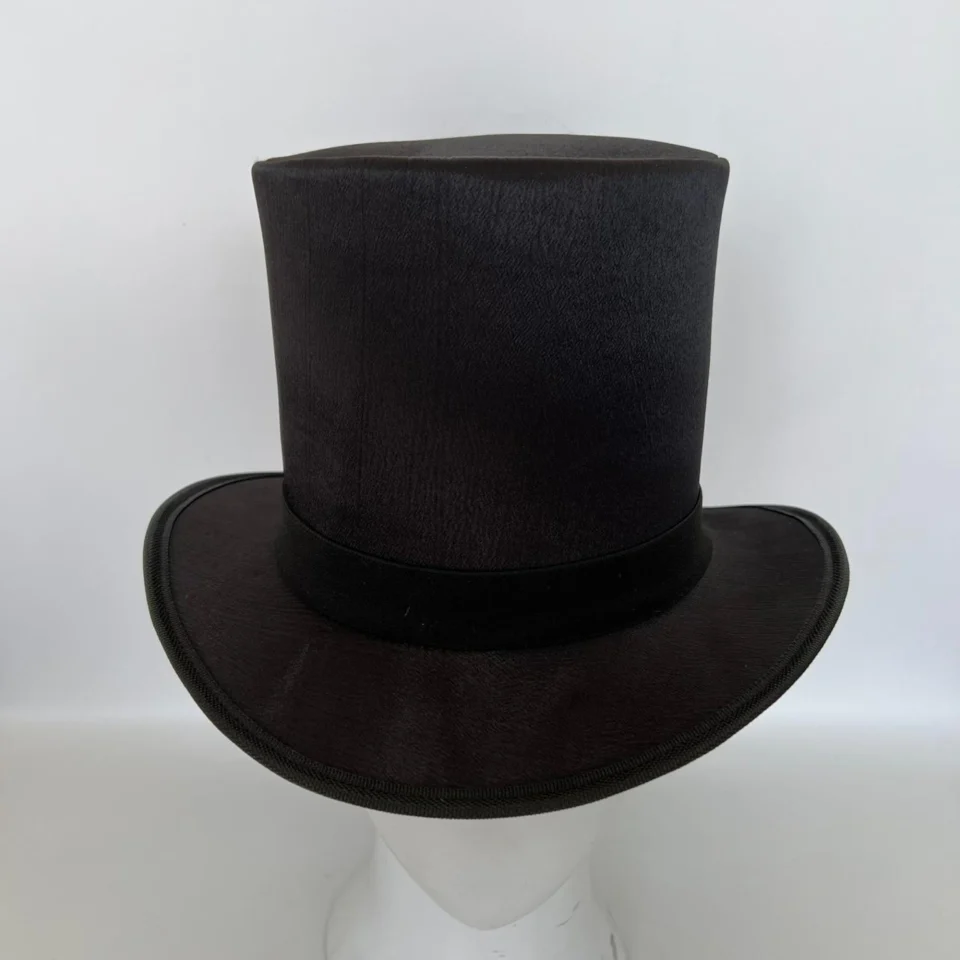 Classic Black Felt Top Hat gallery view 6 - black tall top hat / western top hat