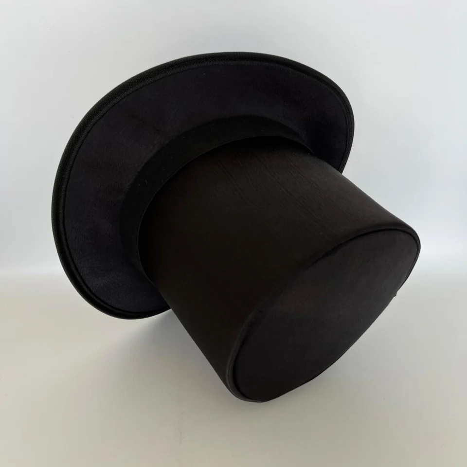 Classic Black Felt Top Hat gallery view 7 - black tall top hat / western top hat