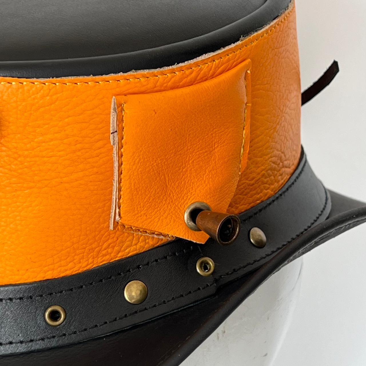 Cowhide Pattern Genuine Leather Western Cowboy Hat with Cowhide Pattern featured view
