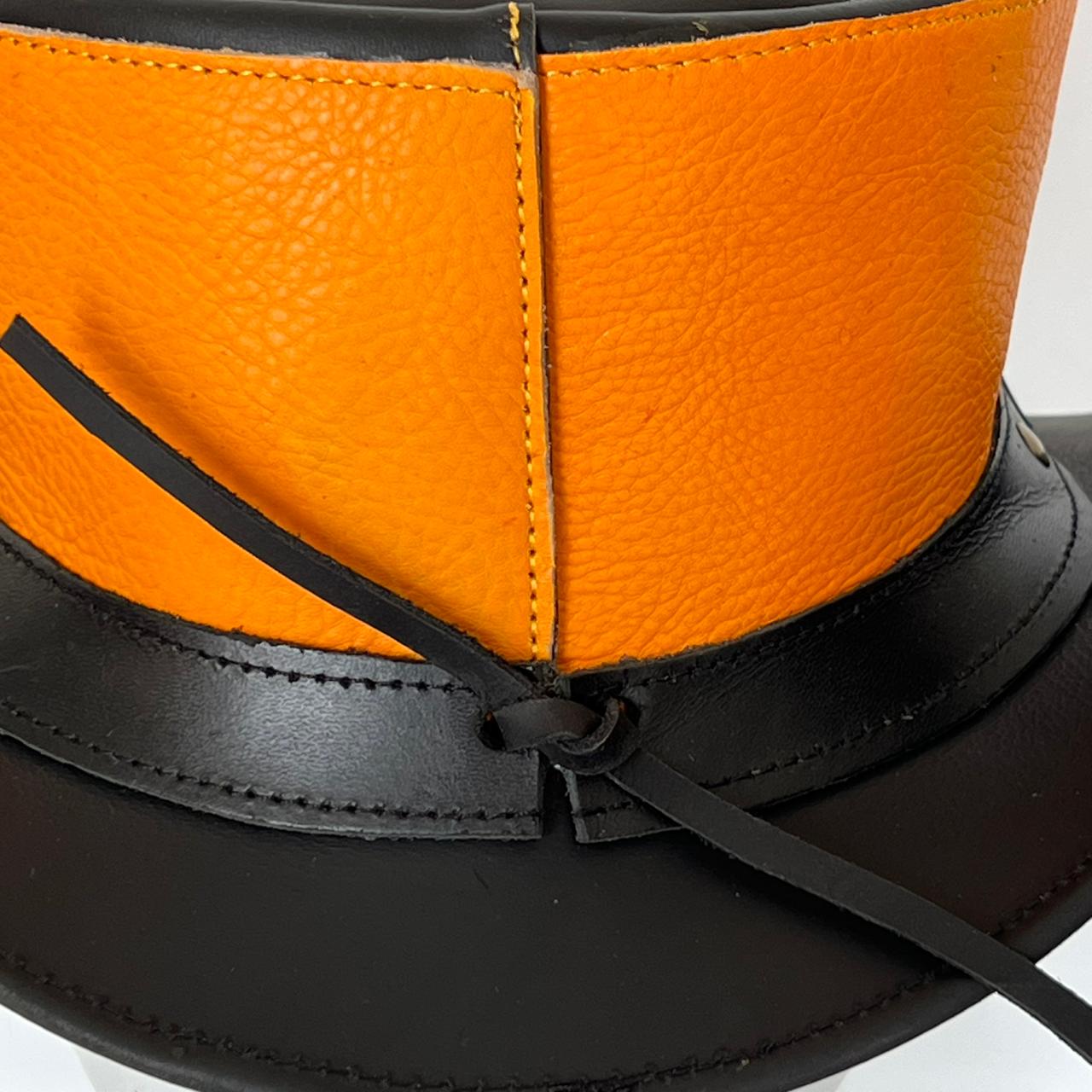 Cowhide Pattern Genuine Leather Western Cowboy Hat with Cowhide Pattern - image 05