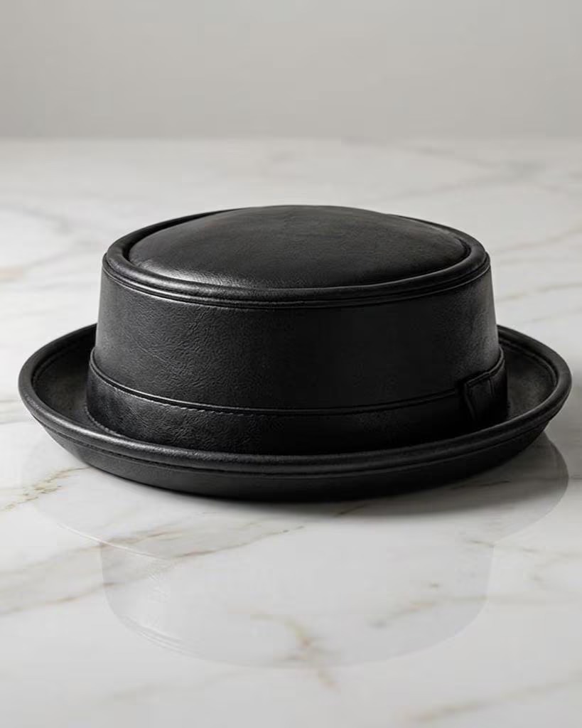 Cowhide Pattern Genuine Leather Western Cowboy Hat with Cowhide Pattern - Style 079 featured view