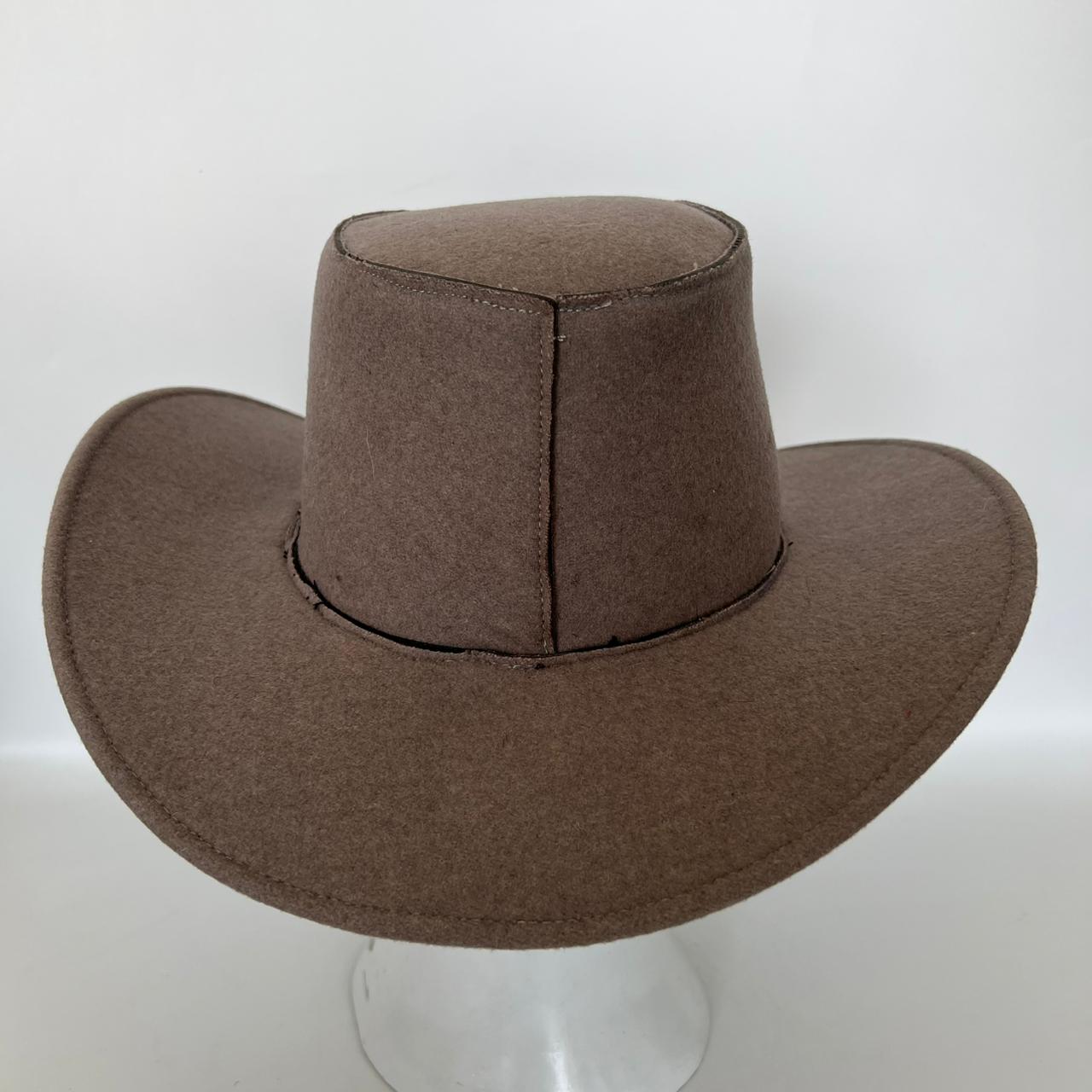 Cowhide Pattern Genuine Leather Western Cowboy Hat with Cowhide Pattern - Style 097 featured view