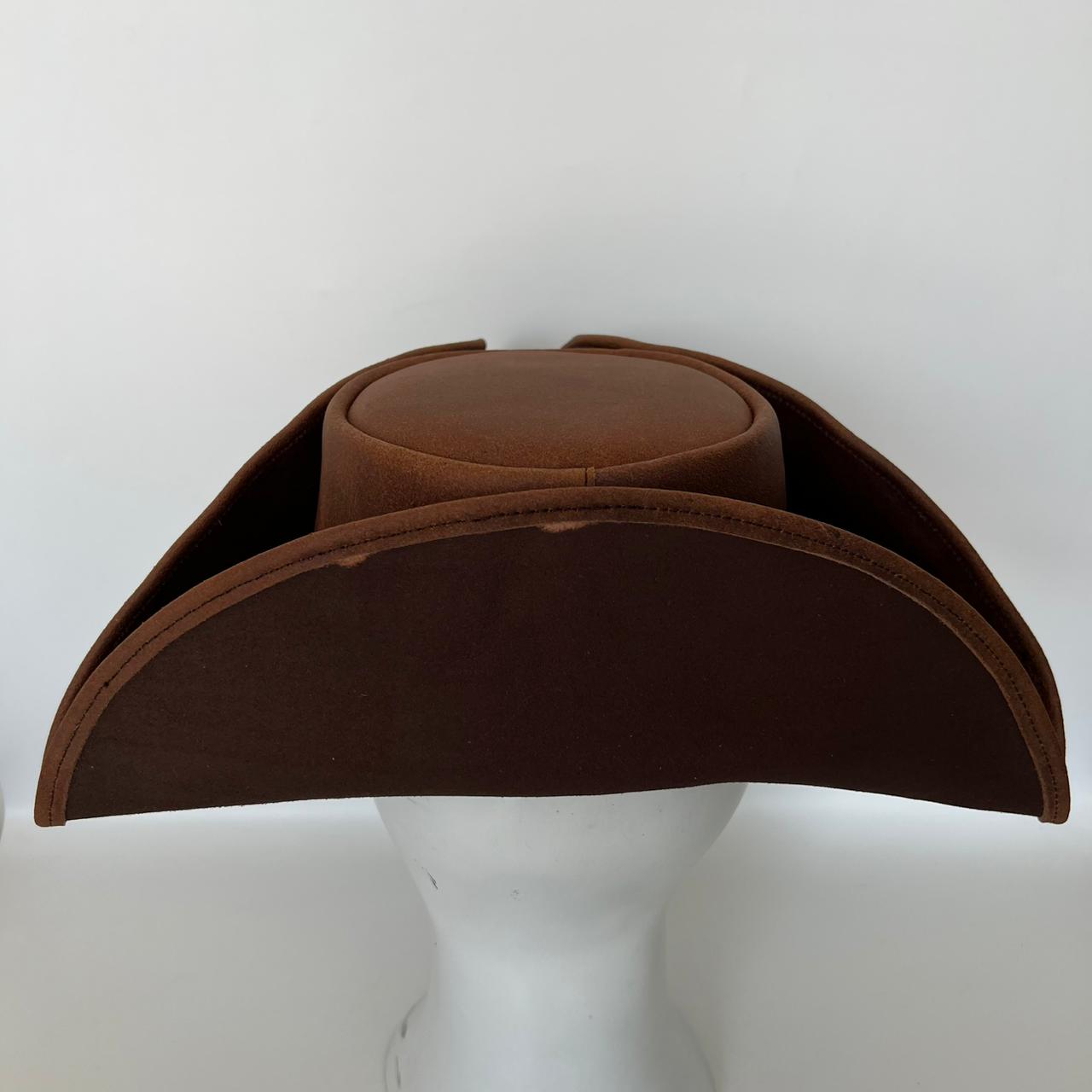 Cowhide Pattern Genuine Leather Western Cowboy Hat with Cowhide Pattern - Style 098 side angle