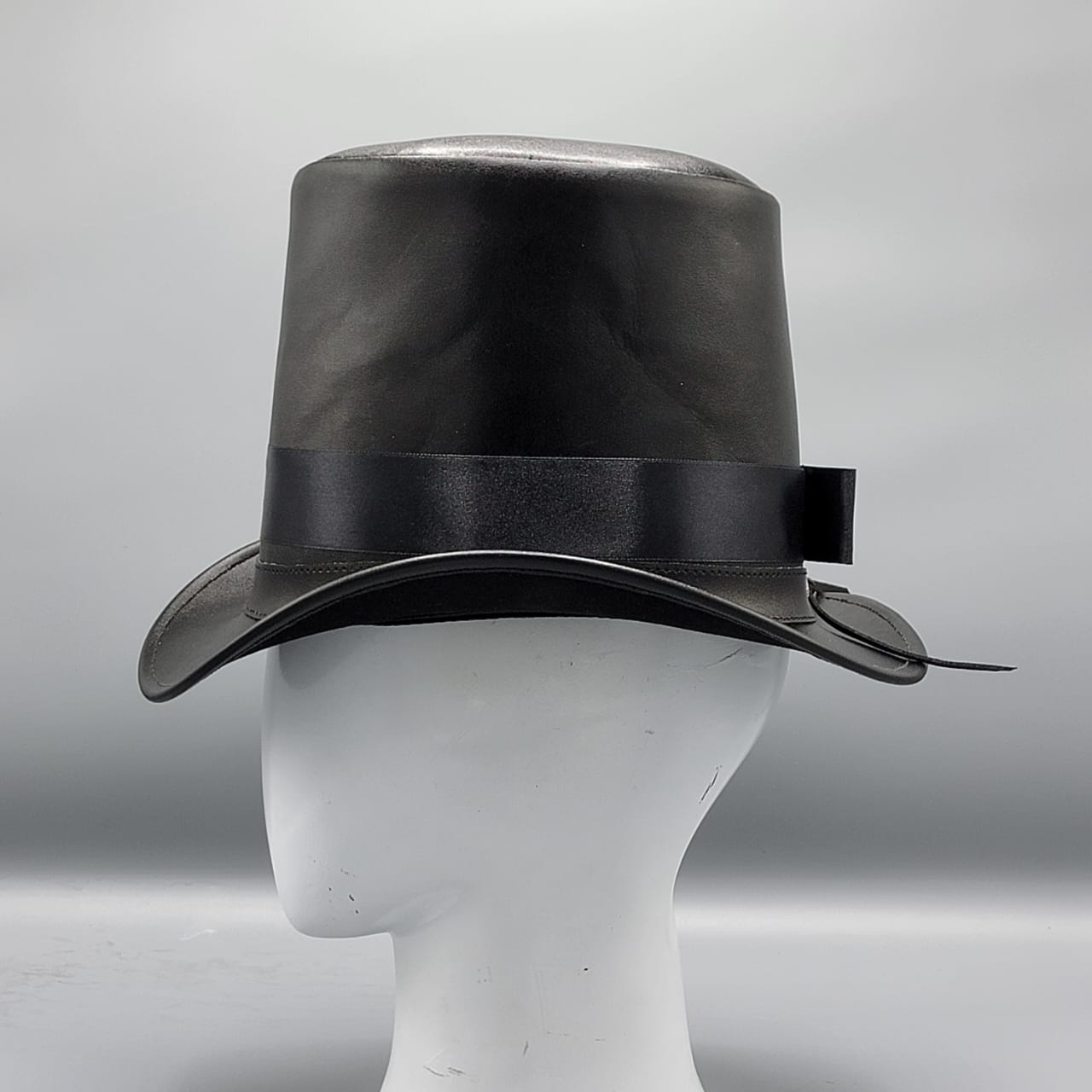 Cowhide Pattern Genuine Leather Western Cowboy Hat with Cowhide Pattern - Style 101 detail view