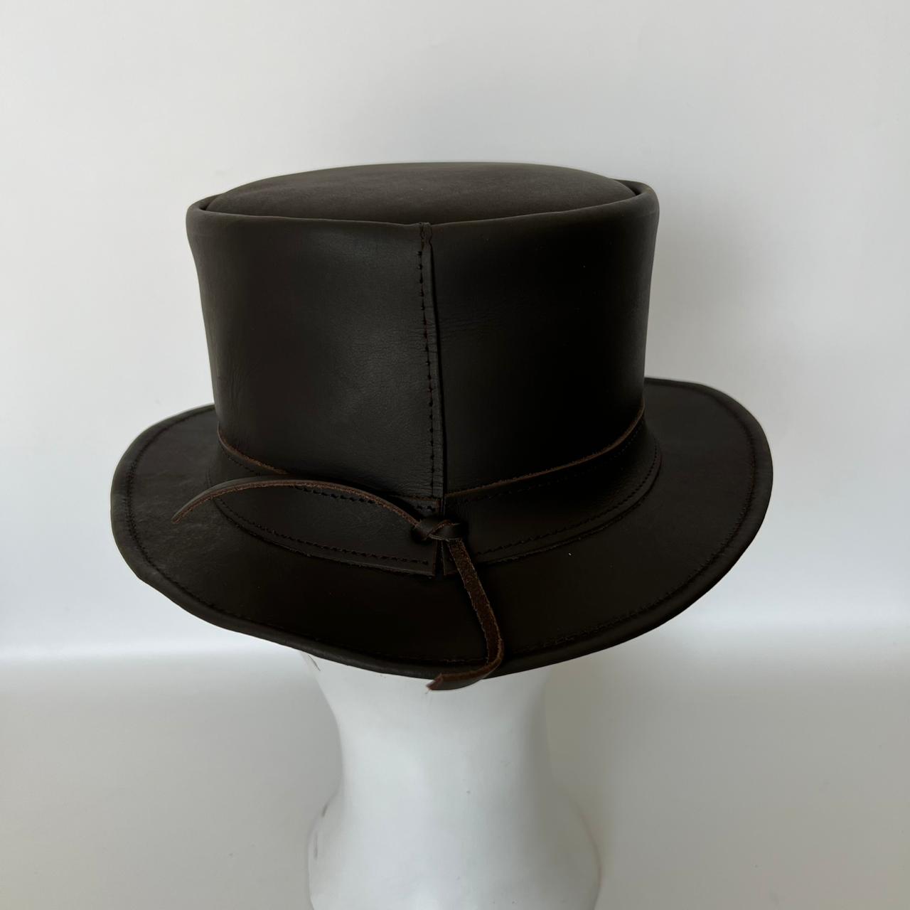 Cowhide Pattern Genuine Leather Western Cowboy Hat with Cowhide Pattern - Style 106 featured view