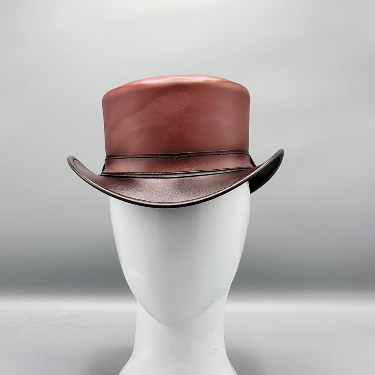 Cowhide Pattern Genuine Leather Western Cowboy Hat with Cowhide Pattern - Style 100 - image 05