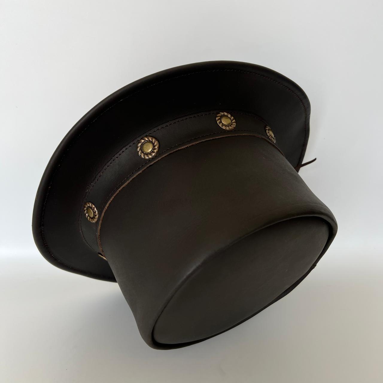 Cowhide Pattern Genuine Leather Western Cowboy Hat with Cowhide Pattern - Style 107 - image 07