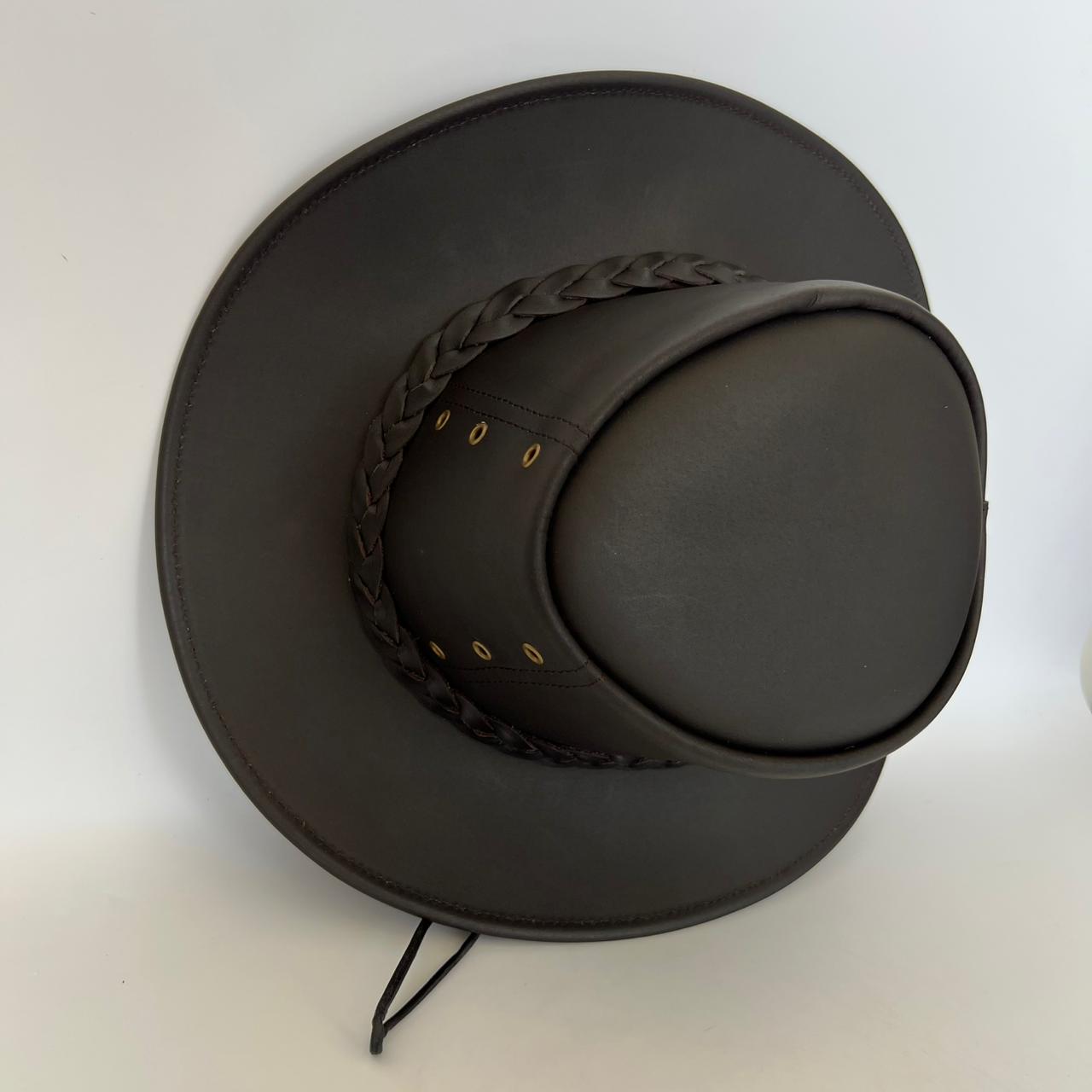 Cowhide Pattern Genuine Leather Western Cowboy Hat with Cowhide Pattern - Style 108 - image 06