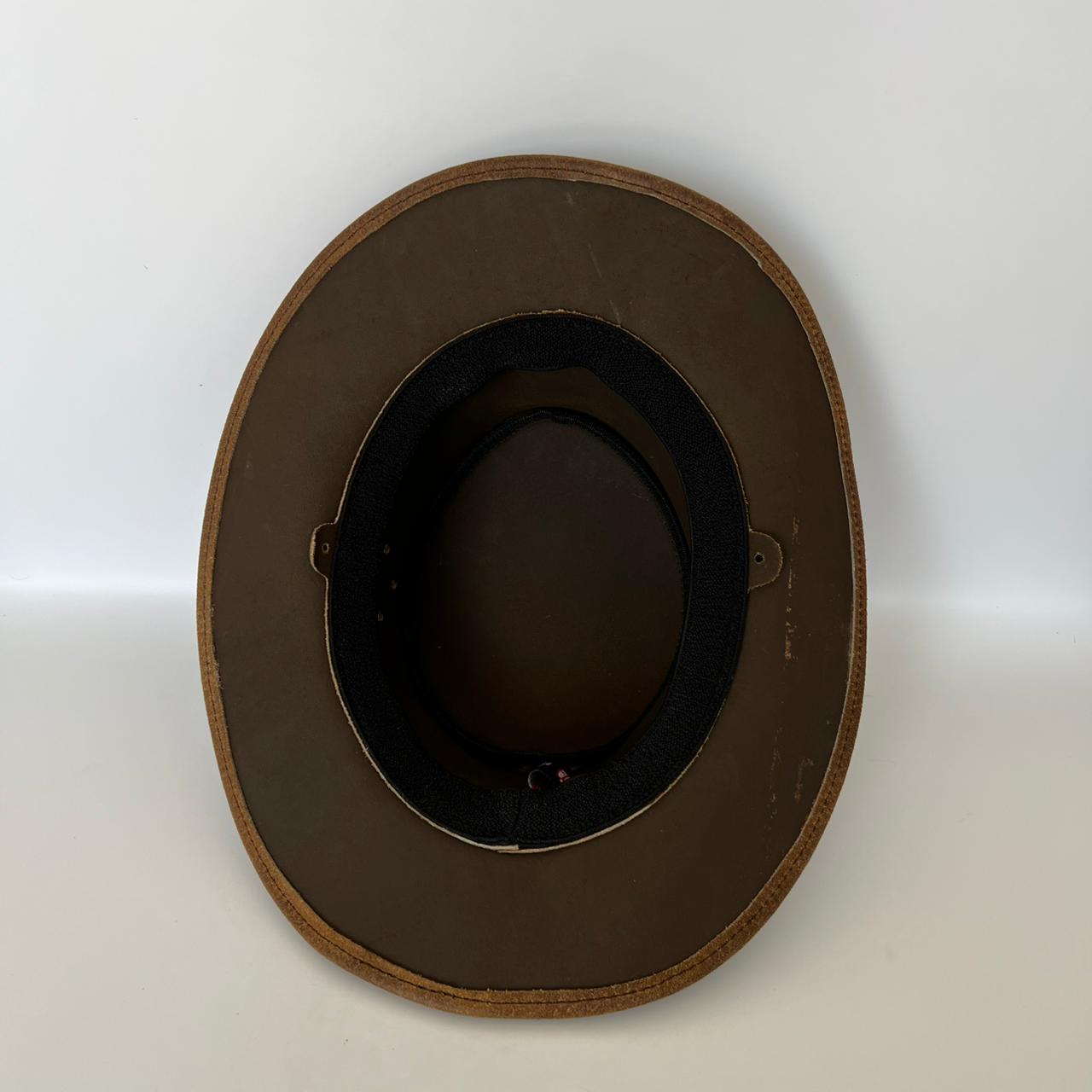Cowhide Pattern Genuine Leather Western Cowboy Hat with Cowhide Pattern - Style 121 - image 07