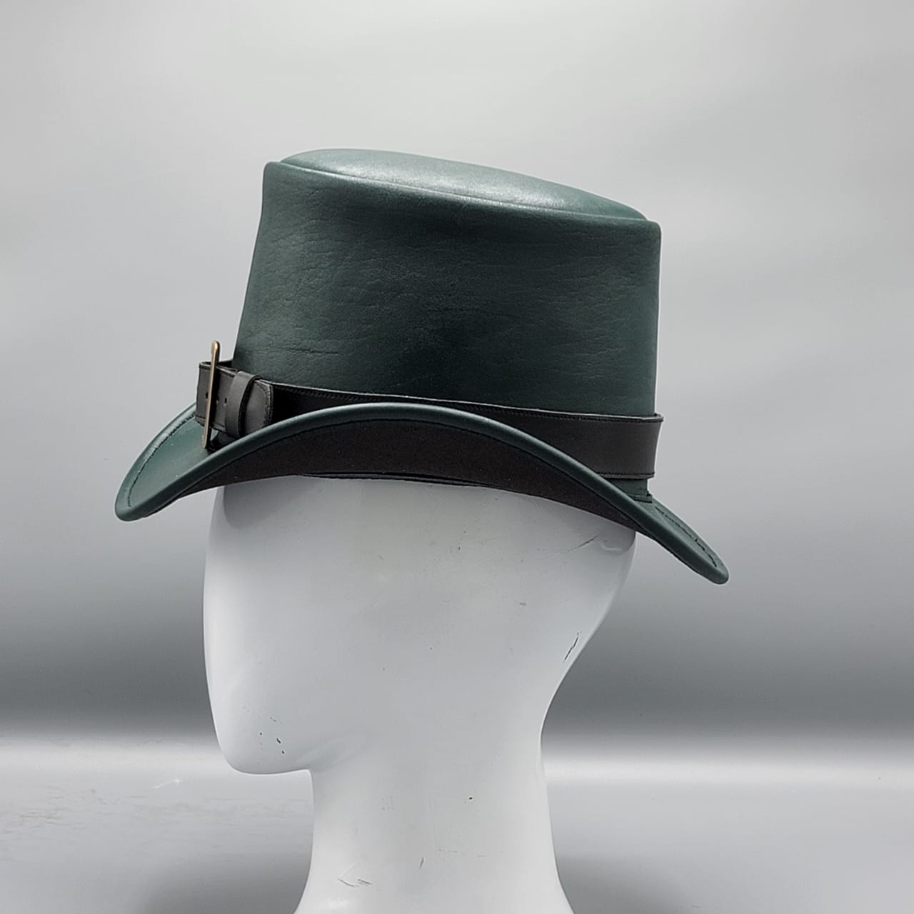 Cowhide Pattern Genuine Leather Western Cowboy Hat with Cowhide Pattern - Style 122 back view