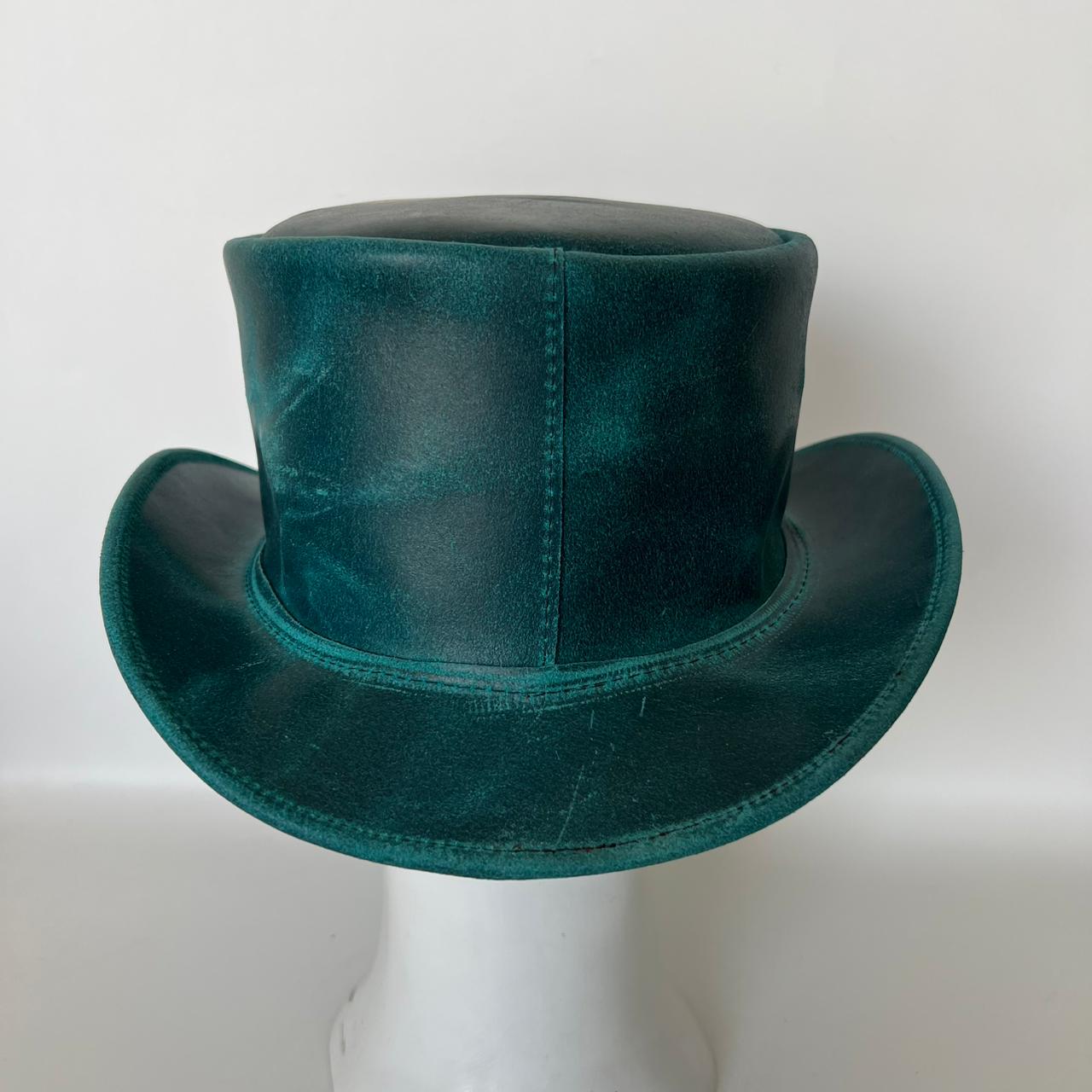 Cowhide Pattern Genuine Leather Western Cowboy Hat with Cowhide Pattern - Style 123 featured view