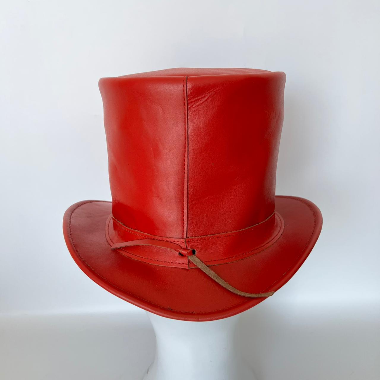Cowhide Pattern Genuine Leather Western Cowboy Hat with Cowhide Pattern - Style 231 side angle