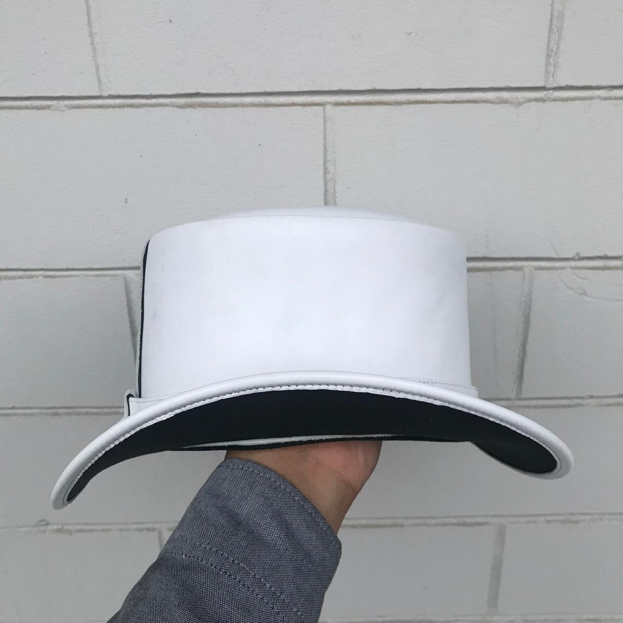 Cowhide Pattern Genuine Leather Western Cowboy Hat with Cowhide Pattern - Style 237 side angle