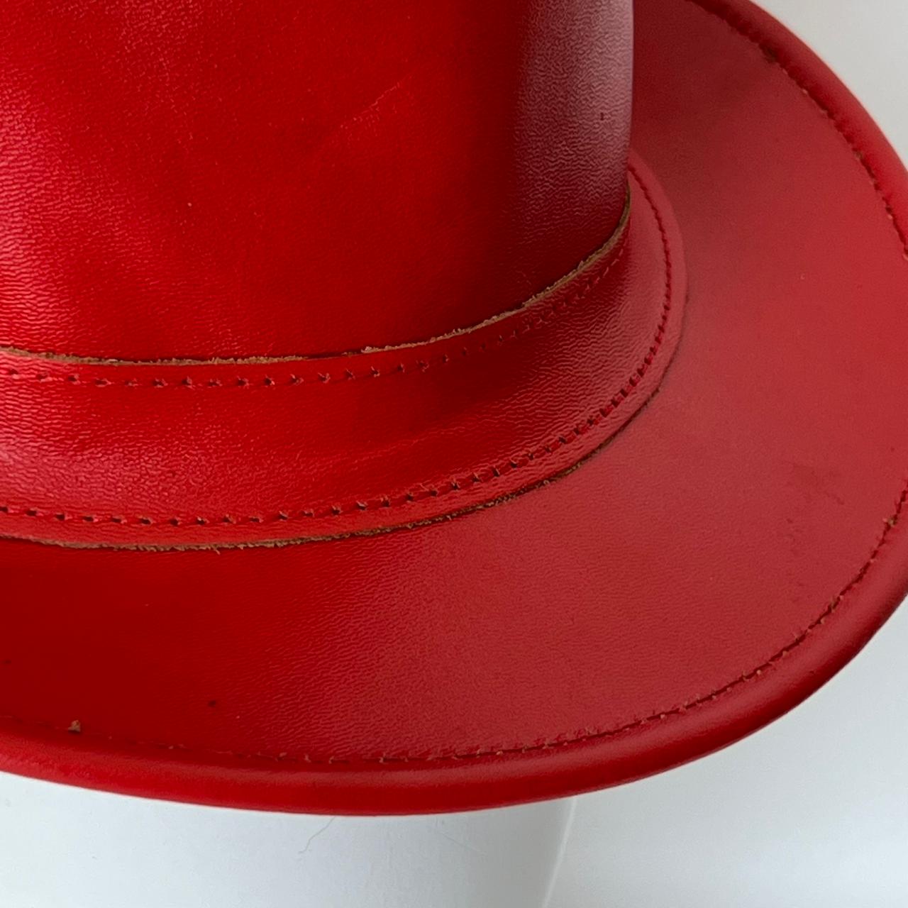 Cowhide Pattern Genuine Leather Western Cowboy Hat with Cowhide Pattern - Style 231 back view