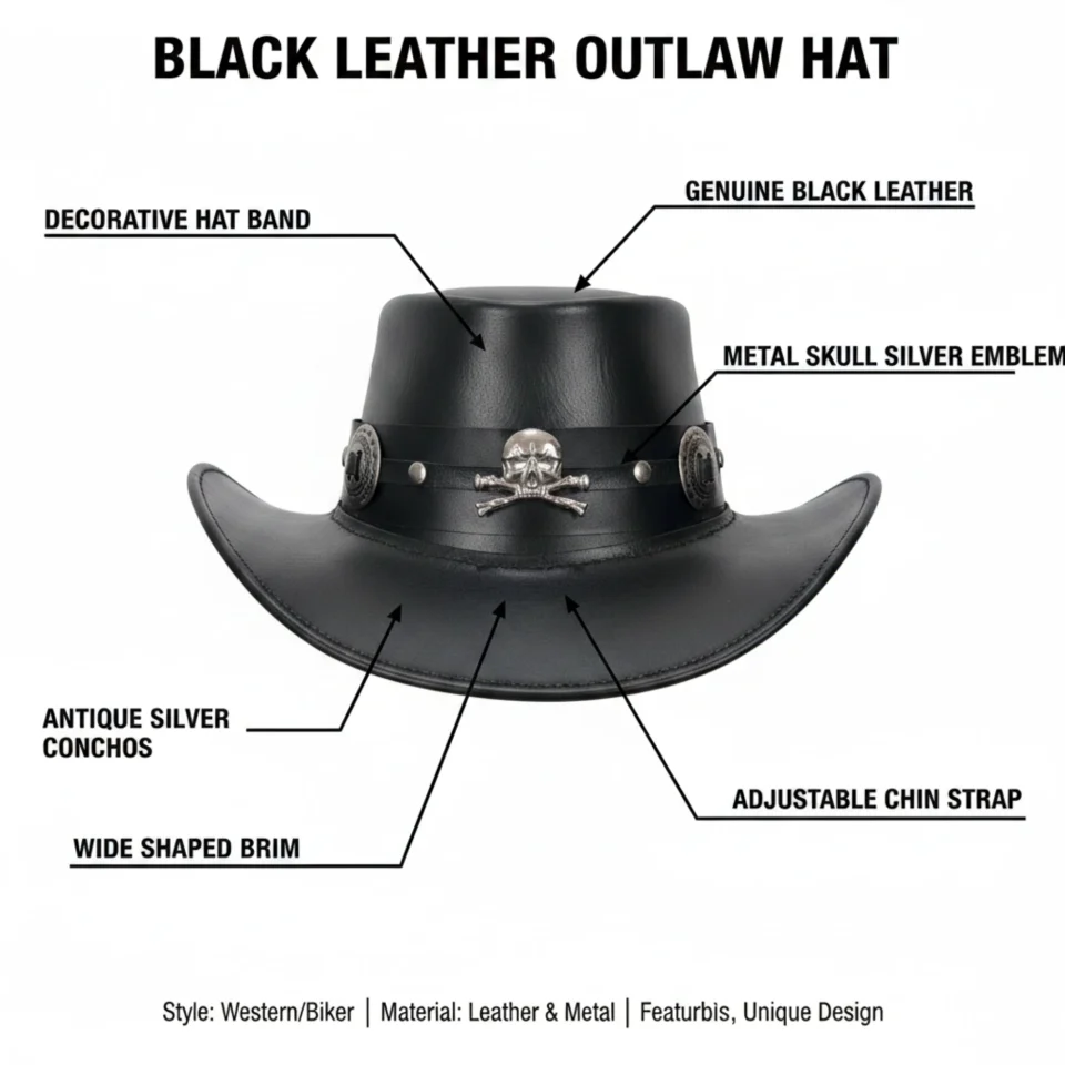Light Neutral Handmade Leather Fashion Top Hat Style 147 three quarter view - light neutral steampunk top hat with structured crown